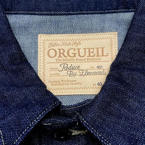 オルゲイユ ORGUEIL OR-401 TAILOR DENIM JACKET テーラーデニムジャケットの画像