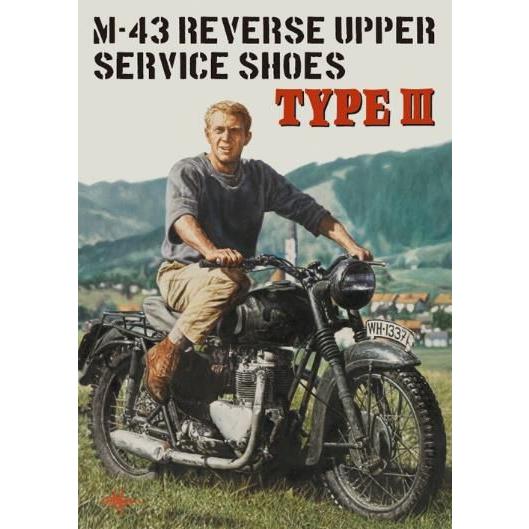 トイズマッコイ TOYS McCOY TMA2301 M-43 REVERSE UPPER SERVICE SHOES TYPE 3 ミリタリーシューズ　ブーツ　スエードの画像