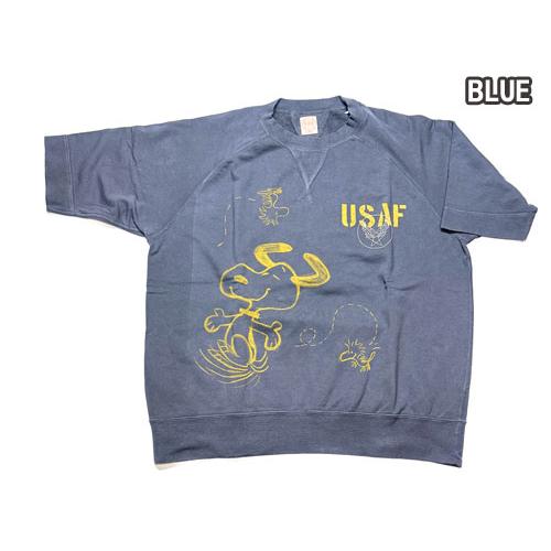 トイズマッコイ TOYS McCOY TMC2626 SHORT SLEEVE SWEAT SHIRT SNOOPY " U S A F "スヌーピー　スウェット　半袖の画像