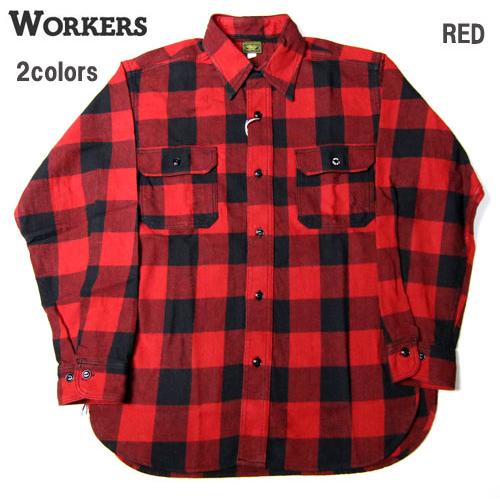 WORKERS ワーカーズ WORKERS Deluxe Shirt OPEN FRONT ネルシャツ