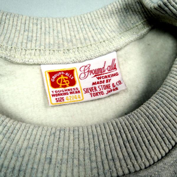 グランドオールズ Ground-Alls Raglan Sleeve Sweatshirt U.S.N. WHITE