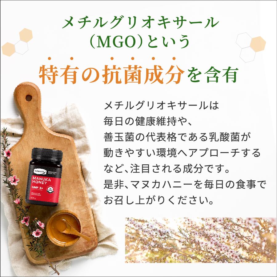 ＼クーポン利用で25%OFF／ マヌカハニー はちみつ UMF 5+ MGO 83+ 500g 蜂蜜 コンビタ 直輸入 無添加 非加熱 生はちみつ ニュージーランド産｜manuka｜12