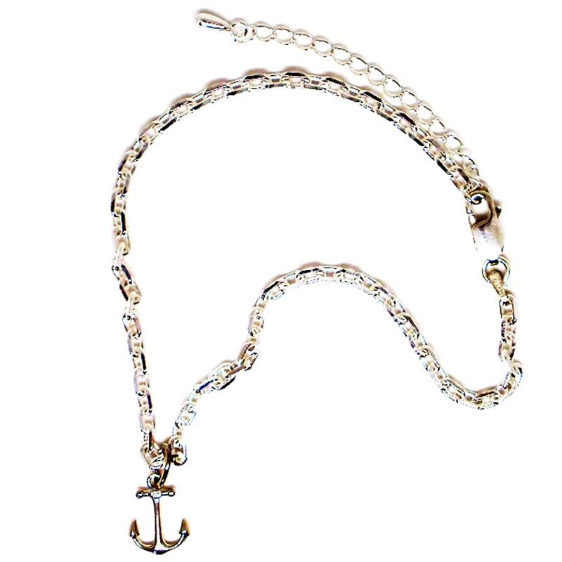 Silver925 メンズアンクレット ブレスレット アンカー 錨チャーム Digitalizame Cl