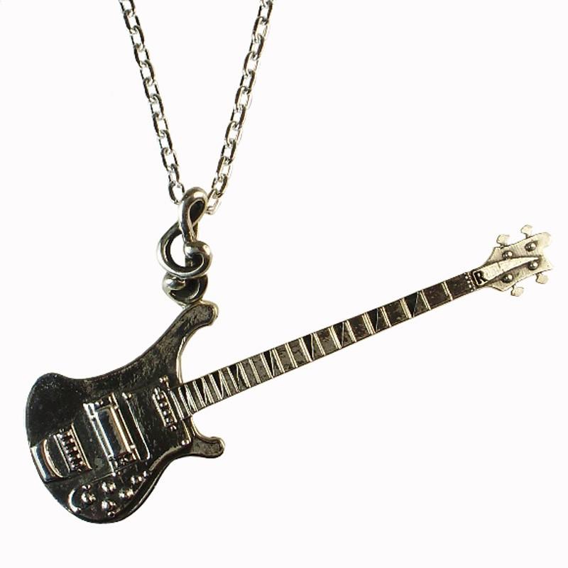 シルバー925 ベースギターデザインネックレス : bdy-rb-bass : Luz 