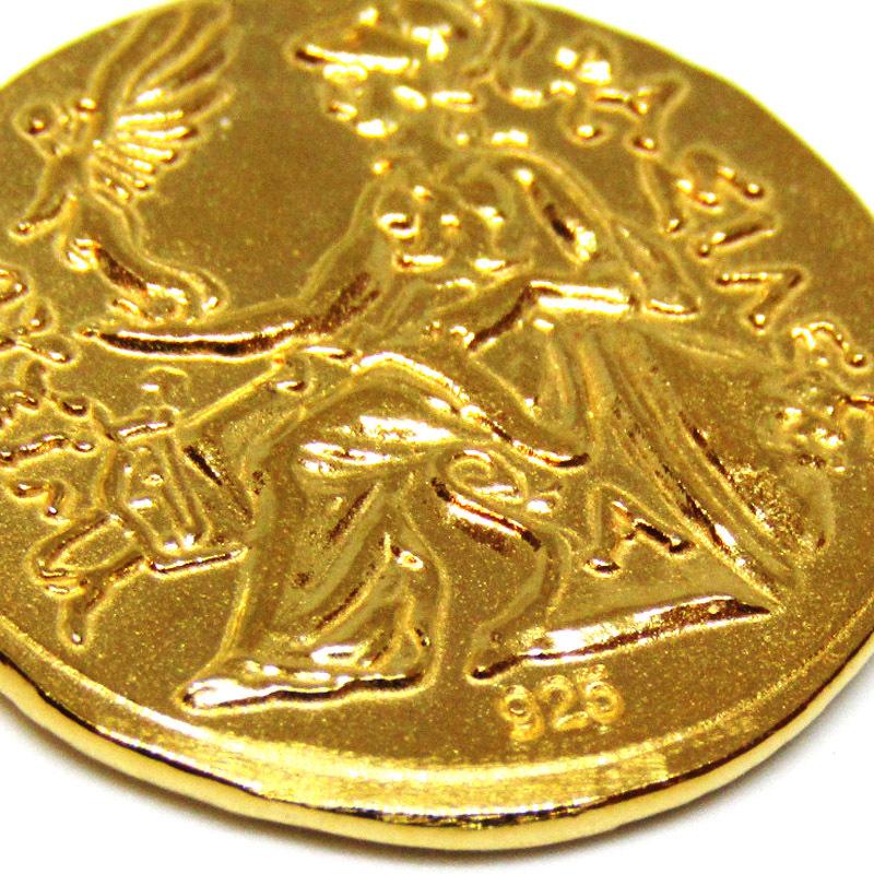 シルバー925 コインペンダント 古代ギリシャアレキサンダー大王