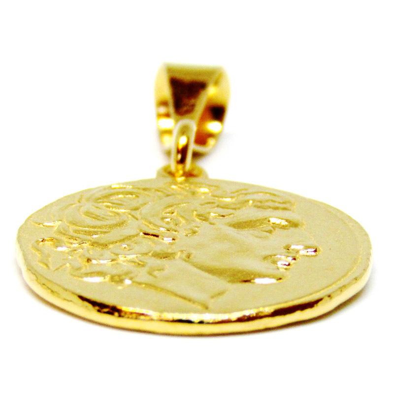 古代ギリシャ  アレキサンダー大王 ペンダント トップ  シルバー925製 シルバー925 コインペンダント 古代ギリシャアレキサンダー大王