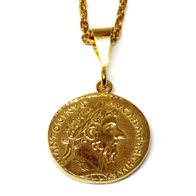 Silver925 コインネックレス 古代ローマ皇帝レプリカコイン