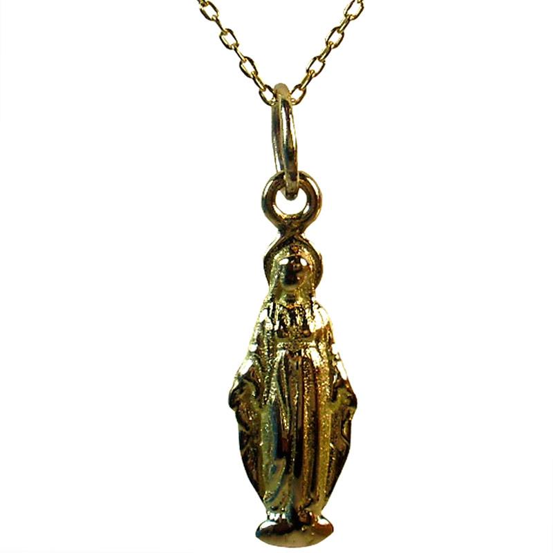 K10 マリア立像ネックレス メンズ レディス 10金製マリア像ネックレス