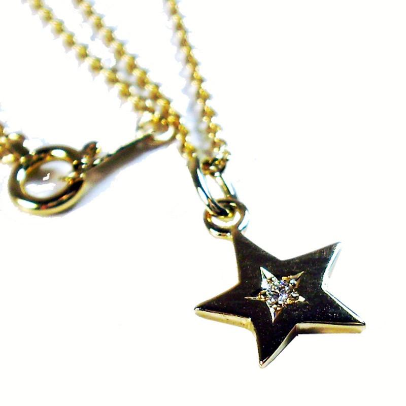 18金 星型ネックレス ダイヤモンド装飾 : Luz azul - 通販 - Yahoo 