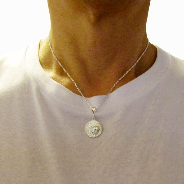 Silver925 コインネックレス 古代ローマ皇帝レプリカ アンティーク