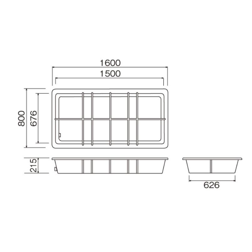 カイスイマレン〉 遊具水槽マリンタンク KHS190（容量190L ）_金魚