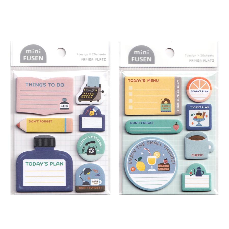 PAPIER PLATZ パピアプラッツ eric ミニ付箋 7柄各20枚入 24個まで
