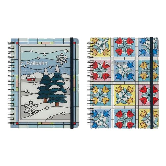 限定ギフトセット】ロルバーン ポケット付メモ ステンドグラス L