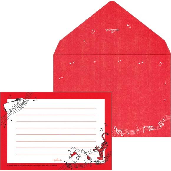 くまのプーさんレターセット ミュージック 便箋6枚 封筒3枚 Ees 760 845 Hallmark 12個までネコポス便可能 M在庫 2 D2 Hallmark Ees 760 854 The 文房具 令和万葉堂 通販 Yahoo ショッピング