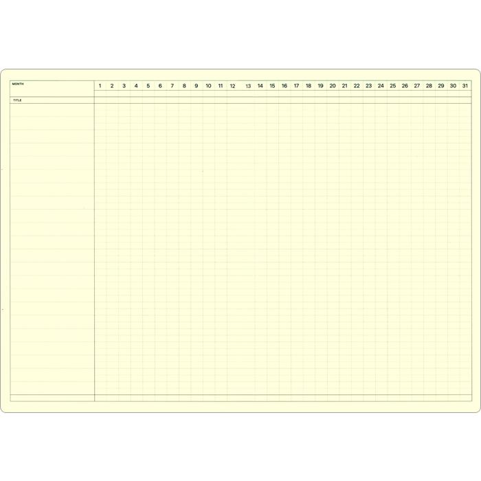 LACONIC（ラコニック） スタイルノートブック ガントチャート A5サイズ