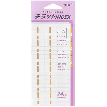 MIDORI（ミドリ） インデックスラベルチラット 数字・金 82320-006