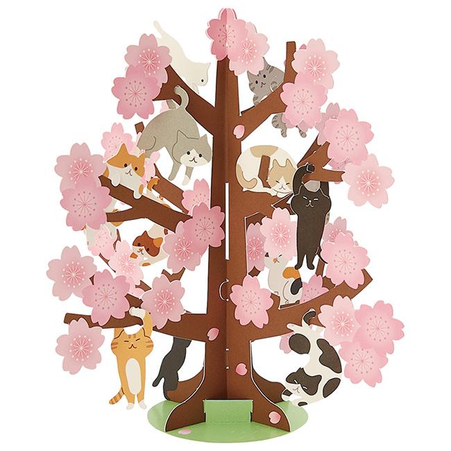 sanrio（サンリオ） 桜カード 桜の木にネコ 87170-2｜サンリオ 10個