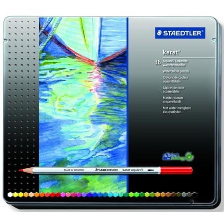 ステッドラー（STAEDTLER） カラト アクェレル水彩色鉛筆36色セット