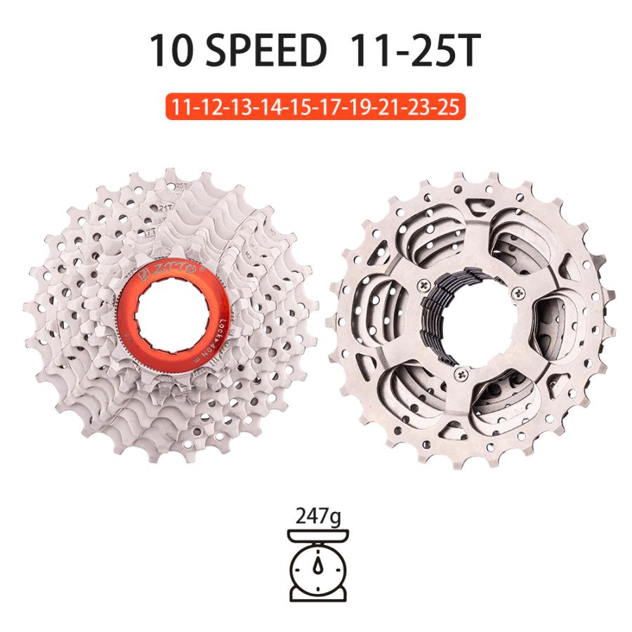 自転車 カセットスプロケット ロードバイク 10スピード フリーホイール