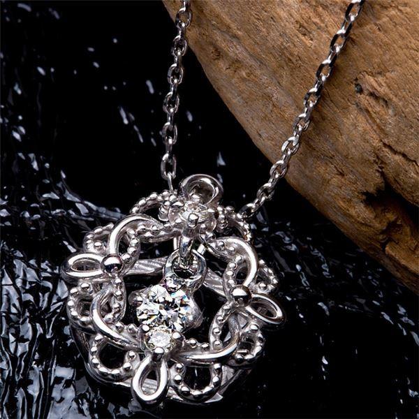 エクルベージュ ダイヤモンド ネックレス 0.05ct K10 イエローゴールド