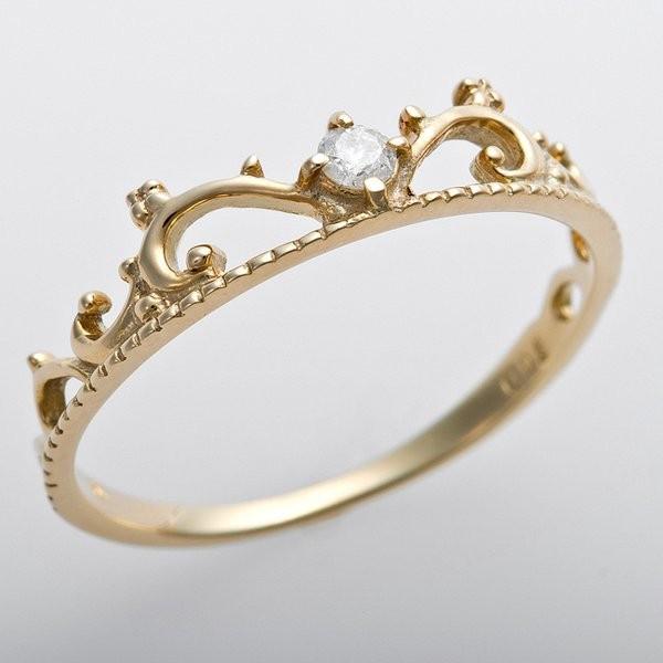 激安本物 K10イエローゴールド リング ダイヤモンド ダイヤ0 05ct ティアラモチーフ プリンセス アンティーク調 12号 指輪 Www Westsidekebab De