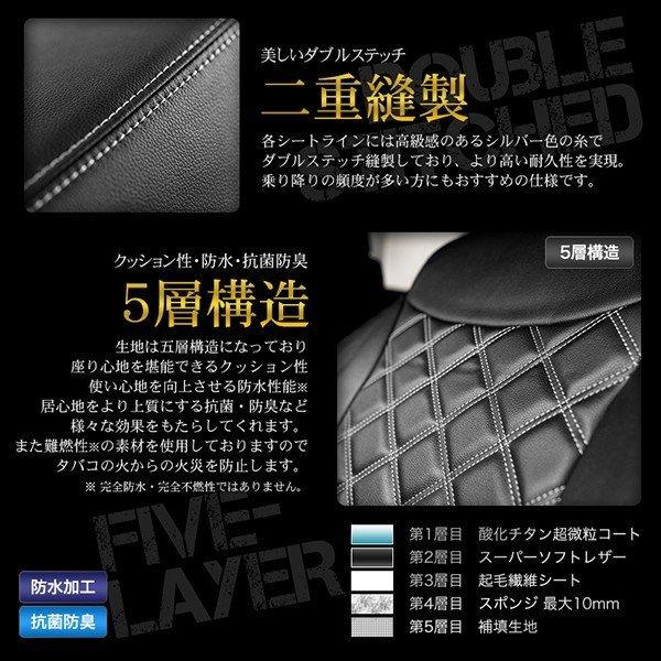 シートカバー ハイエースバン 200系 TRH200 TRH211 TRH216 KDH200 KDH201 KDH205 KDH206 KDH211 KDH216 SUPER GL 定員5人｜manzoku-shop｜05