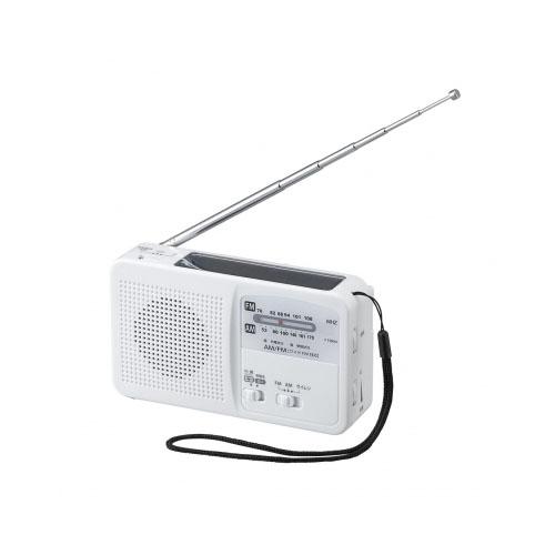 人気デザイナー 【5個セット】 YAZAWA ホワイトBS901WHX5 ライト付 手回し充電ラジオ ラジオ
