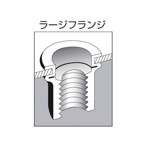 エビ　ローレットナット(平頭・スティール製)　板厚2.5　M4×0.7(1000個　ロブテックス　3724808