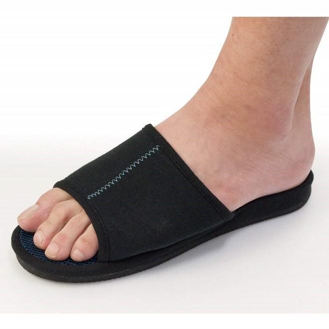 スリッパ 室内用 健康サンダル 足つぼ メガ押しメンズふみっぱ ネイビー |  | 03