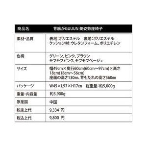 座椅子 リクライニング おしゃれ 腰痛 背筋がGUUUN美姿勢座椅子 ブラウン 補正 |  | 04