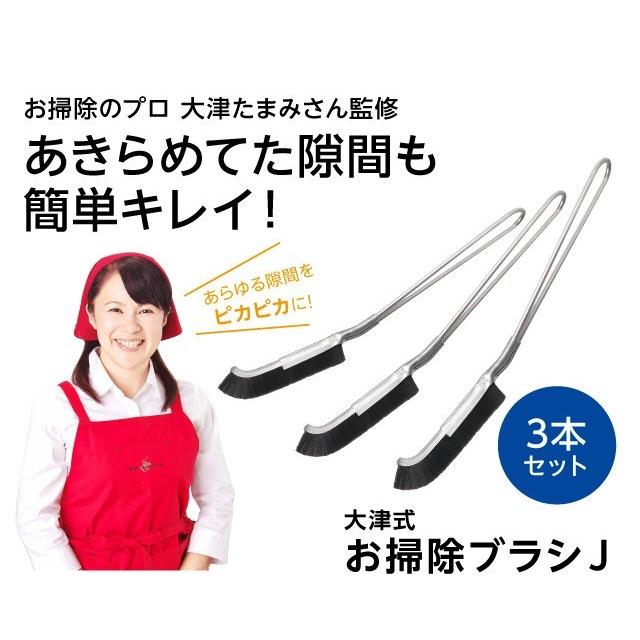 隙間 ブラシ 大津式 お掃除ブラシ J 3本組  掃除 サッシ |  | 01