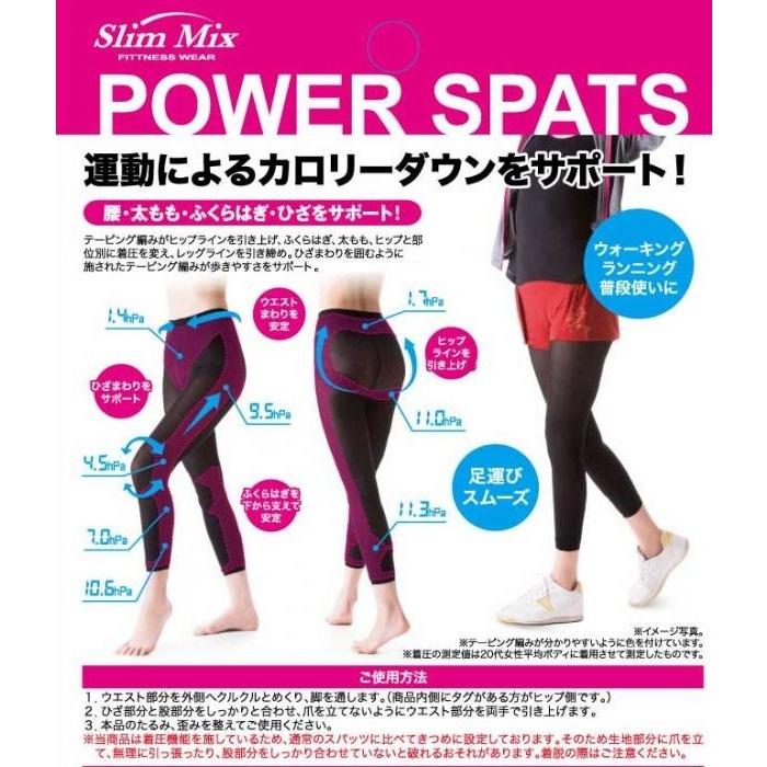 スパッツ インナー 補正 着圧 スリムミックスパワースパッツ薄型 