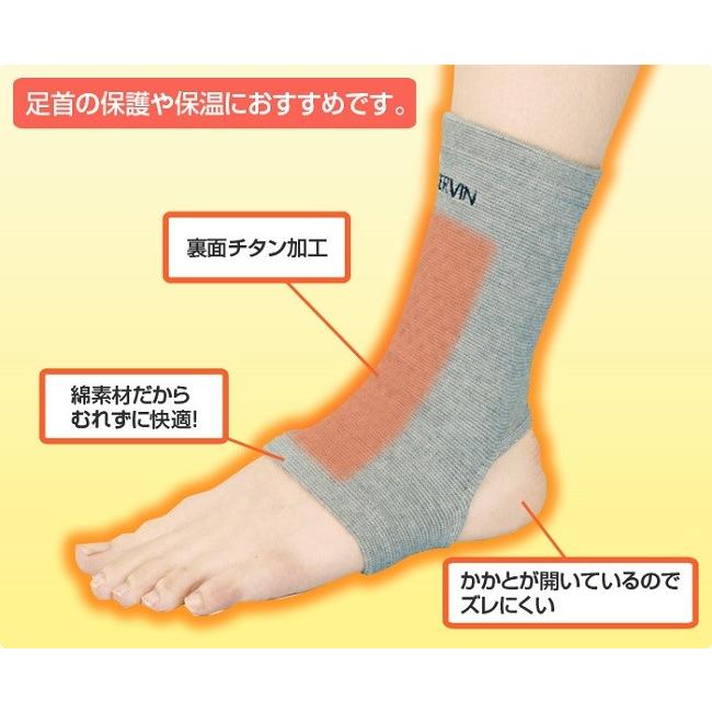 サポーター 足首 保護 保温 チタンサポーター 足首用 2枚組 ネコポス発送 送料180円 |  | 01