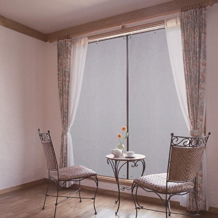 カーテン 夏 アルミ断熱 遮光カーテン 2枚組 : エムエーワン