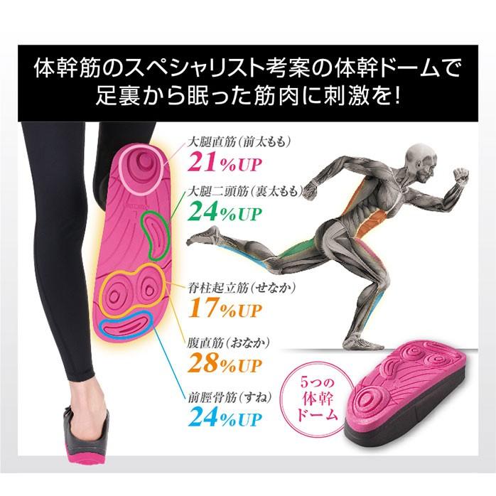 サンダル 厚底 レディース 体幹筋シェイプスリムサンダル L |  | 02