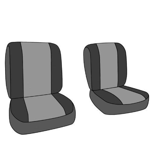 無料で配送 フロントバケットシート、CalTrend O.E.Velour Seat Covers for 1984-2001 Jeep Cherokee|Jeep WagoneerベージュベージュMonarch Insert with Classic Trim