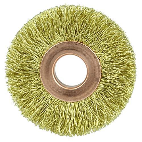 Weiler 29086 Crimped Wire Wheel, 2 Small Diameter, 0.118 Brass Fill, 1/