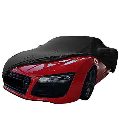 販売業者 スターカバー室内用CARカバーFITS Audi R 8|ミラーポケット付き黒GARAGECOVER|Bespoke Perfect FIT&Tailor Madeカバー