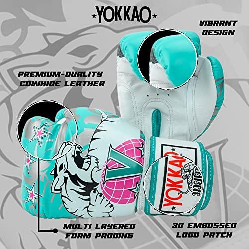 YOKKAOデザインムエタイ90のボクシンググローブ14 oz-Island - YOKKAO メルカリ シングルカラー 本革