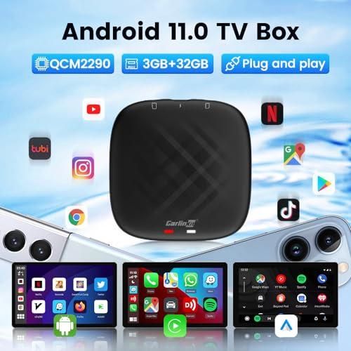 別格の高品質 CarPlay Ai Box Adapter CarlinKit Wireless Android Auto&Wireless CarPlay Multimedia Box Netflix/YouTube Car Video、Android 11.0 System付属、4 G Ne