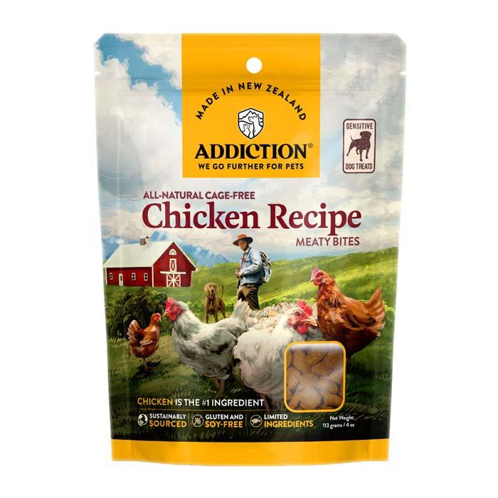 【新品未開封】Addiction 犬用おやつ ミーティバイツ 4種類 計12個 アディクション ミーティバイツ グレインフリー チキン 113g