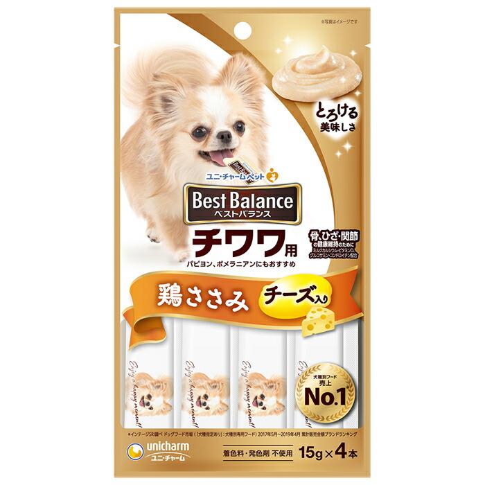 ベストバランスおやつ チワワ用 鶏ささみ 15g×4本 | ベストバランス