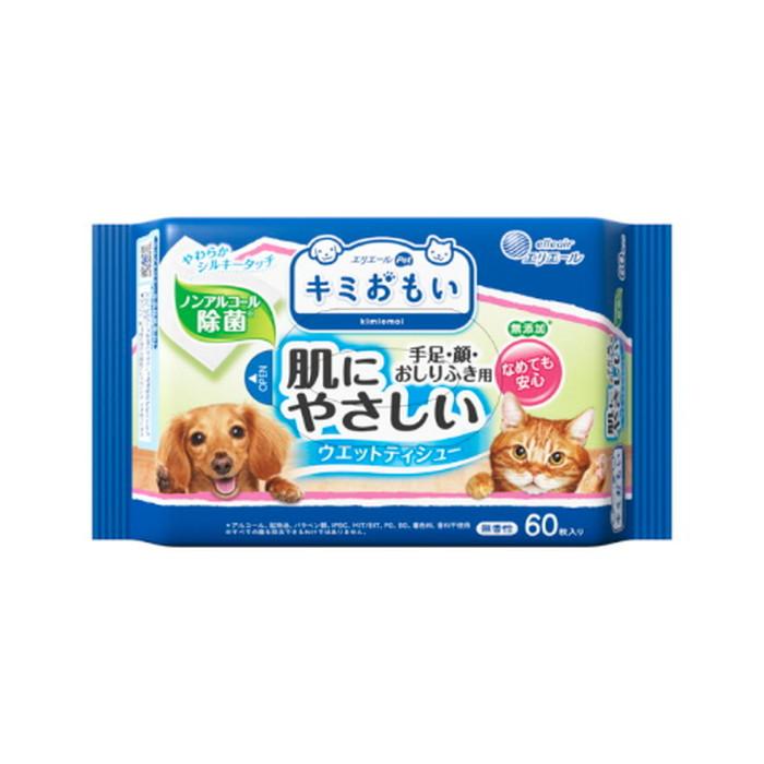 キミおもい 肌にやさしい ウエットティシュー ノンアルコール除菌 60枚×3P |  | 01