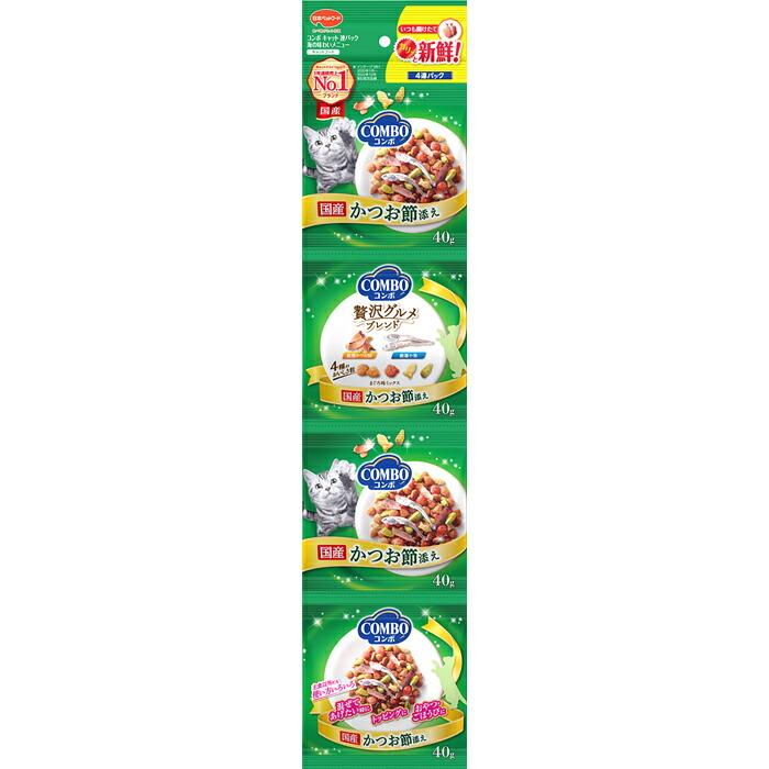 コンボ キャット 連パック 海の味わいメニュー かつお節添え 160g(40g