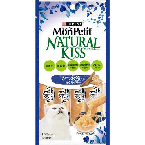 モンプチ ナチュラルキッス かつお節入りまぐろゼリー40g | 