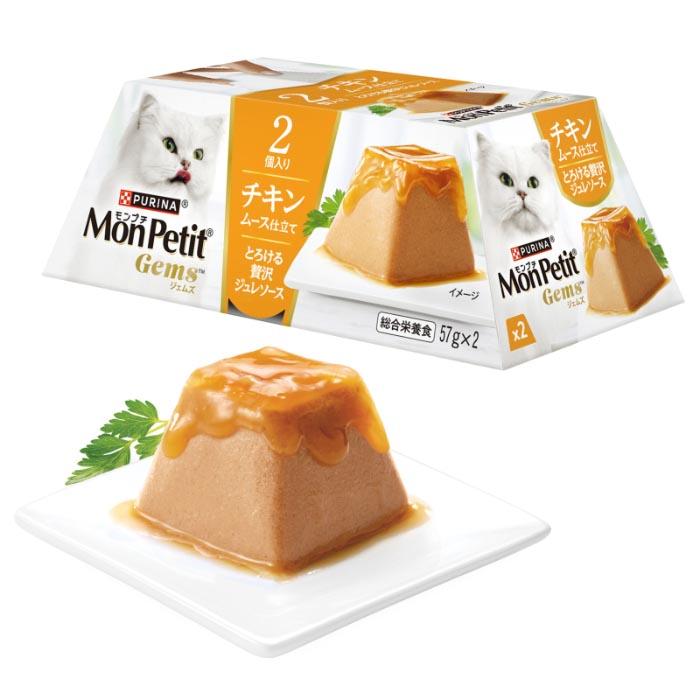 モンプチ ジェムズ チキン ムース仕立て とろける贅沢ジュレソース 114g(57g×2個)【kp】 |  | 01