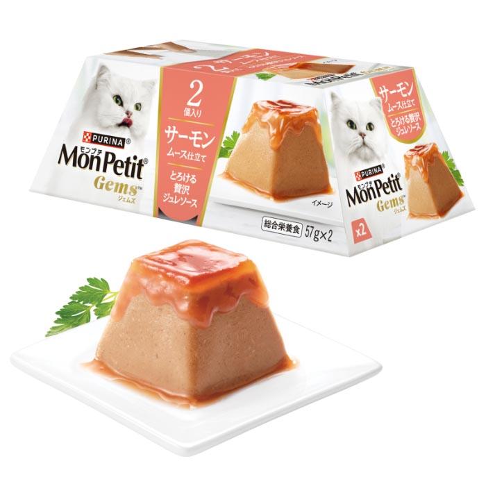 モンプチ ジェムズ サーモン ムース仕立て とろける贅沢ジュレソース 114g(57g×2個) |  | 01