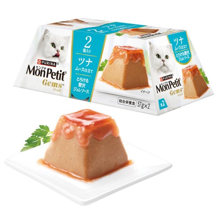 モンプチ ジェムズ ツナ ムース仕立て とろける贅沢ジュレソース 114g(57g×2個)【kp】 |  | 01