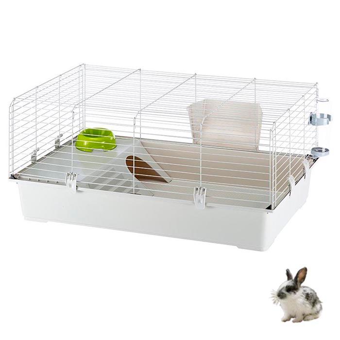 【美品】小動物用 ホワイトケージ 中型（モルモット・うさぎ）分解済 美品】小動物用 ホワイトケージ 中型（モルモット・うさぎ）分解済 美