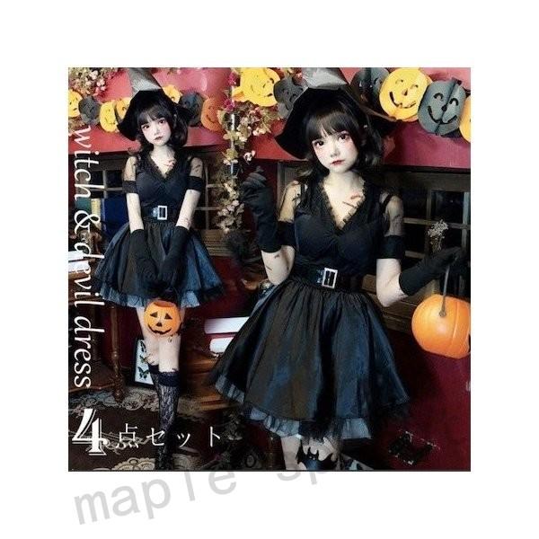 新到着 ワンピース ハロウィンレディースパーティードレス ミニドレス コスチューム 仮装 妖精 巫女小悪魔 魔女 女の子 女性用 レディース レース 袖あり コスチューム衣装 サイズ フリー Www Projectcorfu Com